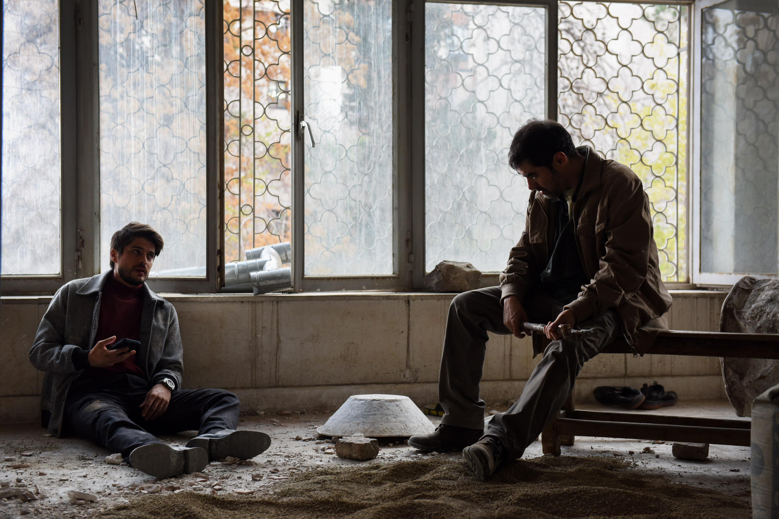 Shahab Hosseini Shahab Hosseini in construction site
