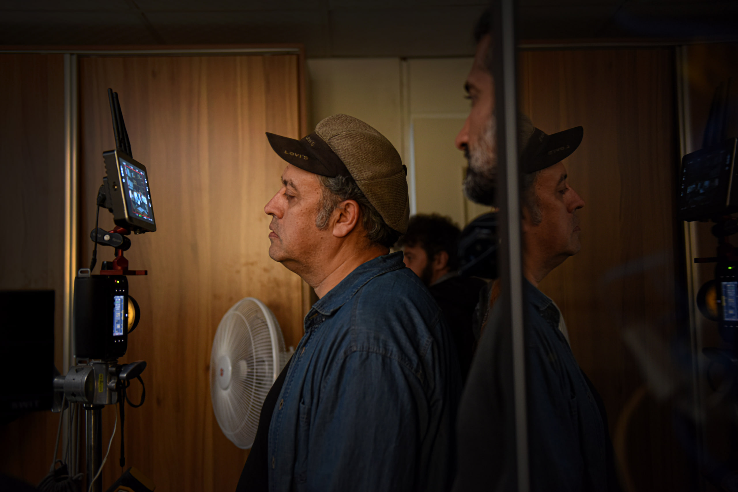 Behind the Scenes Director Hesam Farahmand monitoring the shot